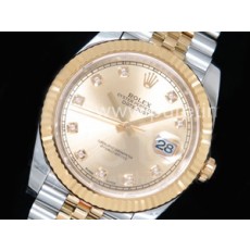 로렉스 데이저스트 41mm 옐로우골드 다이얼 | DateJust 41 126333 904L SS_YG DJF 1_1 Best Edition YG Dial Diamonds Markers on Jubilee Bracelet A2836