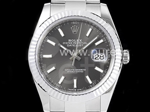 로렉스 데이저스트 41mm 그레이 다이얼 | DateJust 41 126334 904L SS VSF 1_1 Best Edition Gray Dial on Oyster Bracelet VS3235