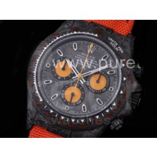 로렉스 데이토나 카본 베젤 오렌지 다이얼 | Daytona DIW Carbon OMF Best Edition Carbon_Orange Dial on Orange Nylon Strap A4130