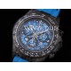 로렉스 데이토나 카본 베젤 라이트 블루 다이얼 | Daytona DIW Carbon OMF Best Edition Light Blue Dial on Light Blue Nylon Strap A4130