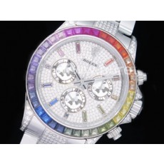 로렉스 데이토나 풀 다이아몬드 다이얼 | Daytona SS Full Paved Diamonds OMF Best Edition Diamonds Dial on Diamonds Bracelet A4130