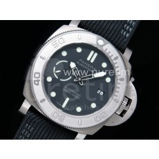 파네라이 팸984 서브머시블 블랙 다이얼 | PAM984 Mike Horn Submersible VSF 1:1 Best Edition Black Dial on Black Nylon Strap P.9010 Clone