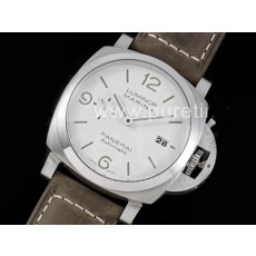 파네라이 팸1314 화이트 다이얼 | PAM 1314 VSF 1:1 Best Edition White Dial on Gray Asso Strap P.9010 Clone