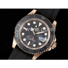 로렉스 요트마스터 3D 블랙 세라믹 블랙 다이얼 | Yacht-Master 126655 3EF 1:1 Best Edition 3D Black Ceramic Bezel on Black Rubber Strap VR3235