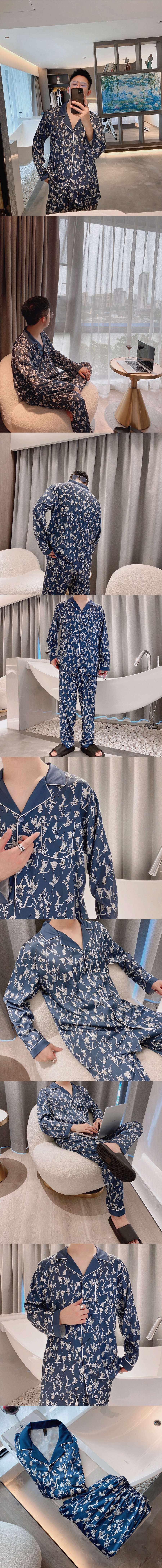 루이비통 2022 남성용 잠옷ET036