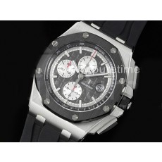 [최신작]오데마피게 로얄오크 오프쇼어 44mm 크로노그래프 그레이 다이얼 | Royal Oak Offshore 44mm SS APSF 1:1 Best Edition Gray Dial on Black Rubber Strap A3126