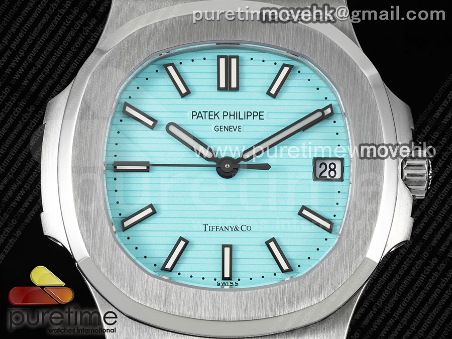 파텍필립 노틸러스 5711 티파니 블루 다이얼 | Nautilus 5711 Tiffany GRF 1:1 Best Edition Tiffany Blue Dial on SS Bracelet 324CS