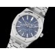 오데마피게 로얄오크 41mm 블루 다이얼 | Royal Oak 41mm 15400 SS ZF 1:1 Best Edition Blue Textured Dial on SS Bracelet SA3120 V2 Super Clone