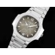 파텍필립 노틸러스 7118 여성용 다이아몬드 베젤 그레이 다이얼 | Nautilus 7118 Ladies 3KF 1:1 Best Edition Gray Dial Diamonds Bezel on SS Bracelet A324 Super Clone