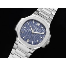 파텍필립 노틸러스 7118 여성용 블루 다이얼 | Nautilus 7118 Ladies 3KF 1:1 Best Edition Light Blue Dial on SS Bracelet A324 Super Clone