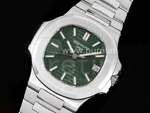 파텍필립 노틸러스 5711 그린 다이얼 | Nautilus 5711/1A 3KF 1:1 Best Edition Green Textured Dial on SS Bracelet A324 Super Clone V2