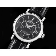 파텍필립 칼라트라바 5153 블랙 다이얼 | Calatrava 5153 SS ZF 1:1 Best Edition Black Dial on Black Leather Strap A324CS