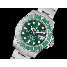 로렉스 서브마리너 그린 세라믹 베젤 그린 다이얼 | Submariner 116610 LV Green Ceramic ZF 1:1 Best Edition 904L SS Case and Bracelet VR3135