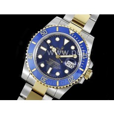 로렉스 서브마리너 옐로우골드 블루 청판 콤비 | Submariner 116613 LB Blue Ceramic SS/YG 904L Steel JDF 1:1 Best Edition VR3135