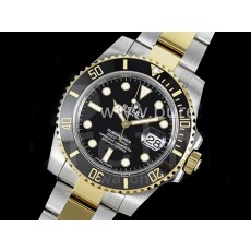 로렉스 서브마리너 116613 옐로우골드 블랙 다이얼 | Submariner 116613 LN SS/YG Black Ceramic 904L Steel JDF 1:1 Best Edition VR3135