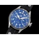 아이더블유씨 빅파일럿 애뉴얼 칼렌더 파워리저브 블루 다이얼 | Big Pilot Annual Calendar SS IW5027 AZF 1:1 Best Edition Blue Dial on Black Leather Strap A52850