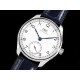 아이더블유씨 포르투기스 화이트 다이얼 | Portuguese IW358304 ZF 1:1 Best Edition SS White Dial Blue Markers on Blue Leather Strap A82200