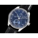 아이더블유씨 포르투기스 블루 다이얼 | Portuguese IW358305 ZF 1:1 Best Edition SS Blue Dial on Black Leather Strap A82200