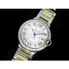 [최고급버전]까르띠에 발롱블루 42mm 옐로우골드/스틸 화이트 다이얼, 홍콩명품시계, CARTIER