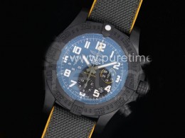 [BREITLING] 브라이틀링 어벤져 허리케인 45mm 크로노그래프 블랙 다이얼, 홍콩명품시계,남자워치,손목시계,나일론스트랩