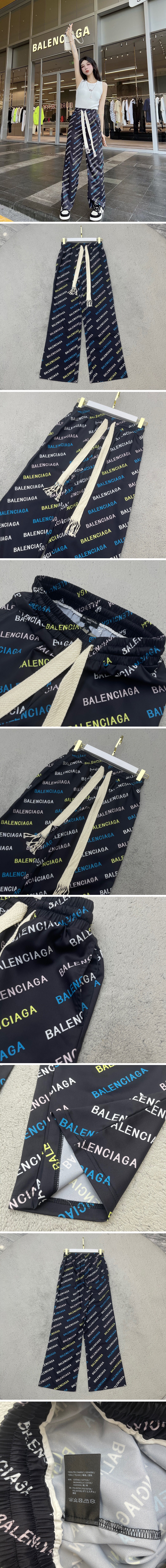 [홍콩명품의류.BALENCIAGA] 발렌시아가 22SS 여자 연예인코디 로고그래픽스 여름 팬츠 WM449, W2, 홍콩명품여자의류,여자명품쇼핑몰,무브타임