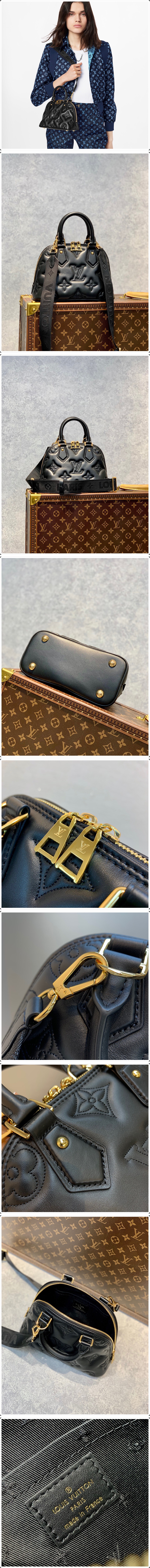 [홍콩명품,LOUIS VUITTON] 루이비통 모노그램 알마 BB 토트백 M59793, 블랙, BDA, 명품가방,뤼비똥,최신,22SS,여자가방,미러급,레플리카,무브타임,직구쇼핑몰