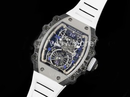 [홍콩명품시계.RICHARD MILLE] 리차드밀레 RM21-01 투어빌론 스켈레톤 다이얼, 화이트라버 스트랩,명품레플리카,무브타임, 남자명품시계,워치,손목시계