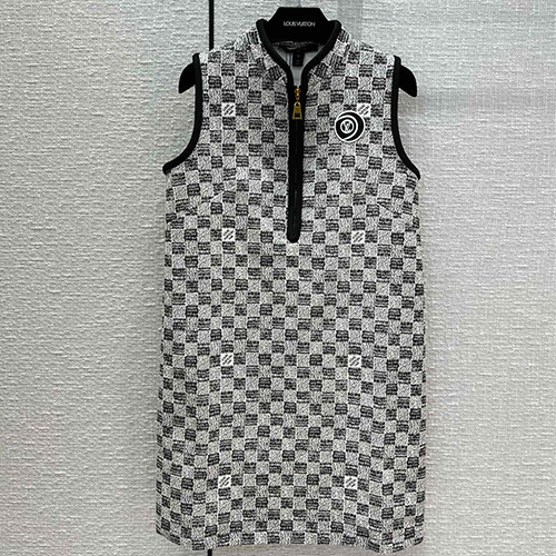 [홍콩명품,LOUIS VUITTON] 루이비통 다미에 뤼비똥 22SS 여자 자수로고 여름/가을 원피스 MM564, W2, 명품레플리카,의류,무브타임사이트,인터넷명품쇼핑몰,여자명품