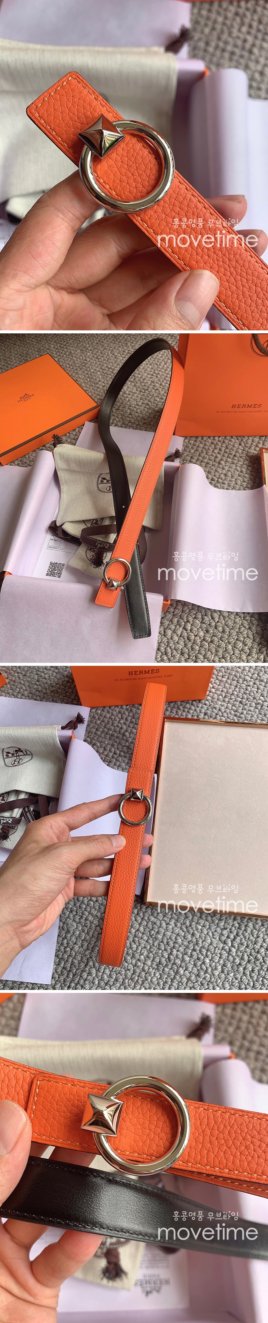 [홍콩명품,HERMES] 에르메스 22SS 연예인코디 여성용 양면벨트 2.4cm WM627, BRB, 명품의류,무브타임사이트,인터넷명품쇼핑몰,여자명품