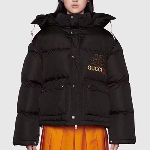 [홍콩명품.GUCCI] 구찌 x 노스페이스 22SS 연예인코디 여자 자수로고 블랙 패딩자켓 WM818, KSM, 명품의류,무브타임사이트,인터넷명품쇼핑몰,여자명품