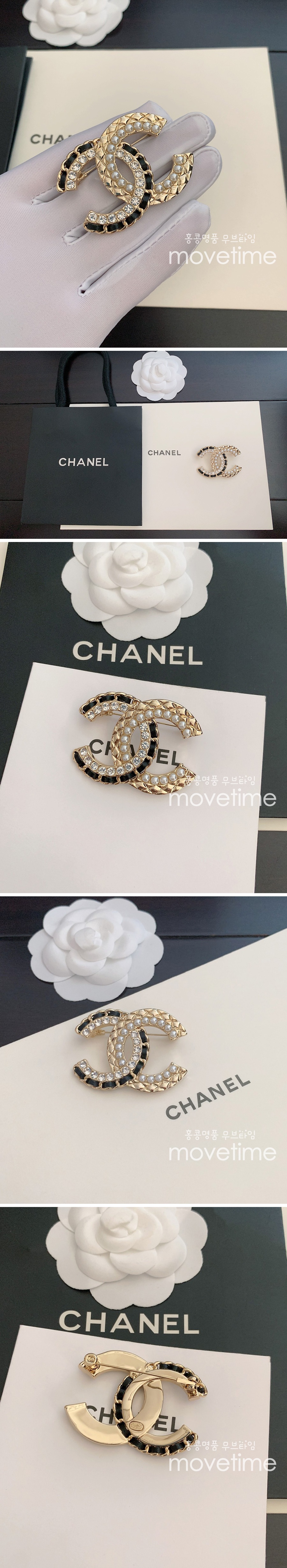 [홍콩명품.CHANEL] 샤넬 메탈 코코 마크 크리스탈 브로치 ET233, NNT, 홍콩명품쇼핑몰,무브타임,악세사리,잡화,생활용품