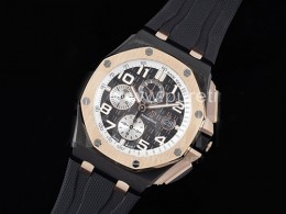 [홍콩명품시계.AUDEMARS PIGUET] 오데마피게 로얄오크 오프쇼어 2020 44mm 크로노 블랙 다이얼, 남자명품시계,워치,중년남자,SA,명품시계,고무밴드