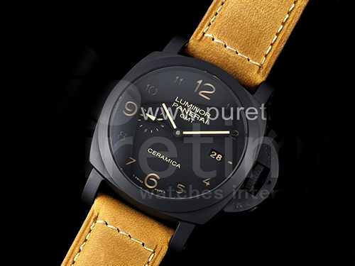 [홍콩명품시계.PANERAI] 파네라이 루미너 팸 441 블랙 세라믹 GMT 블랙 다이얼, 남자명품시계,워치,중년남자,SA,명품시계,손목시계