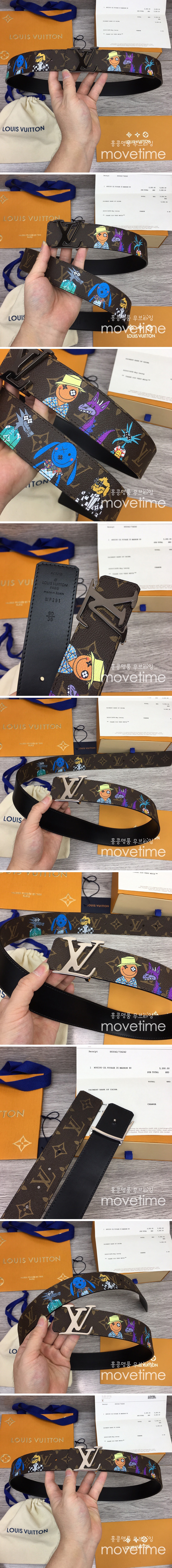 [홍콩명품.LOUIS VUITTON] 루이비통 23SS 모노그램 캐릭터 프린트 벨트 40MM, BT572, 4.0cm, X1, MR, 명품쇼핑몰,의류,무브타임사이트,인터넷쇼핑몰,남자명품,해외직구