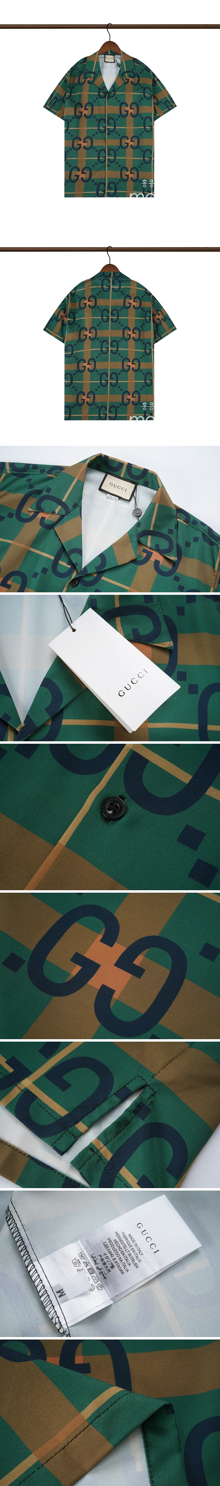 [홍콩명품.Gucci] 구찌 23SS GG 패턴 프린트 반팔 남방 셔츠, BM3983, TOP, 명품쇼핑몰,의류,무브타임사이트,인터넷쇼핑몰,해외직구