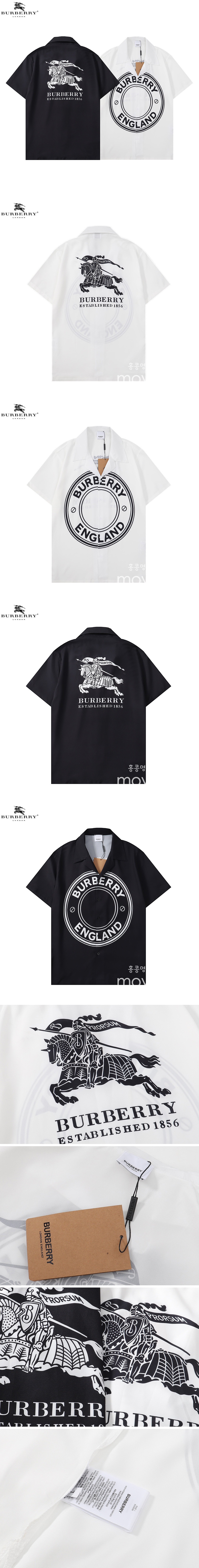 [홍콩명품.Burberry] 버버리 23SS 로고 프린트 반팔 남방 셔츠(2컬러), BM3991, TOP, 명품쇼핑몰,의류,무브타임사이트,인터넷쇼핑몰,해외직구