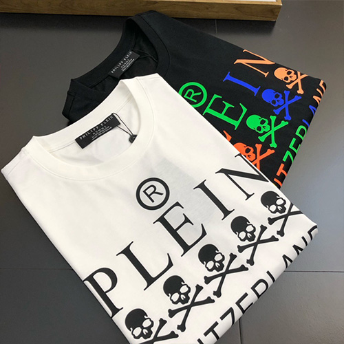 [홍콩명품.PHILIPP PLEIN] 필립플레인 23SS 스컬 로고 프린트 반팔 티셔츠 (2컬러), BM4271, JS, 명품쇼핑몰,의류,무브타임사이트,인터넷쇼핑몰,해외직구로고