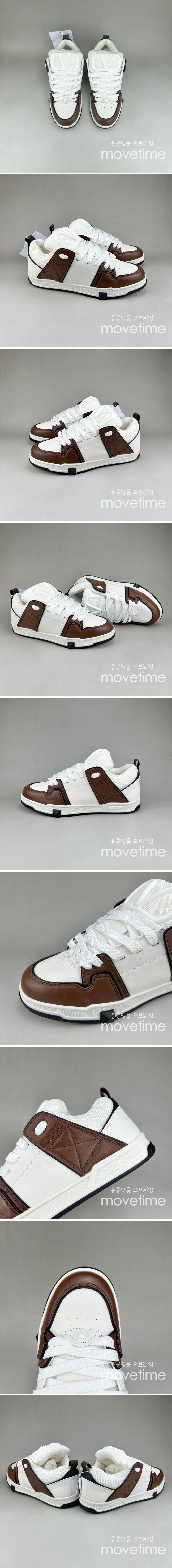 [홍콩명품.Valentino] 발렌티노 23SS 오픈 스케이트 V 로고 스니커즈 (브라운), SE1140, S3, 무브타임사이트,인터넷명품쇼핑몰,남자명품,슈즈,신발