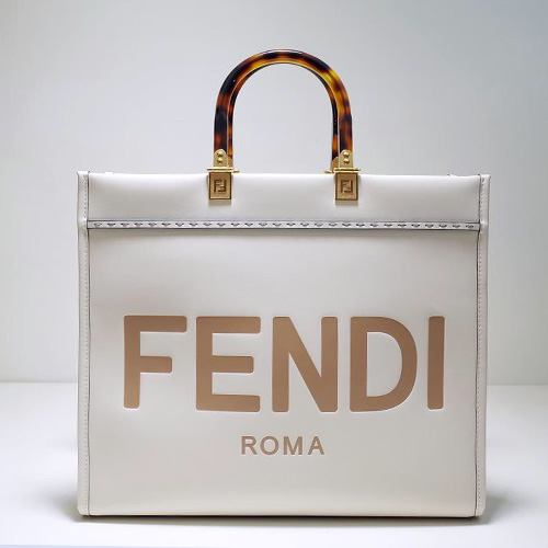 [홍콩명품,FENDI] 펜디 23SS 선샤인 미디엄 쇼퍼백 (화이트), BGM1121, MD, 홍콩명품가방,손목가방,크로스백,핸드백,구매대행,무브타임