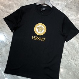 [홍콩명품.VERSACE] 베르사체 23SS 로고 자수 반팔 티셔츠 (2컬러), BM4737, JS, 온라인명품쇼핑몰,의류,무브타임사이트,인터넷쇼핑몰,해외직구