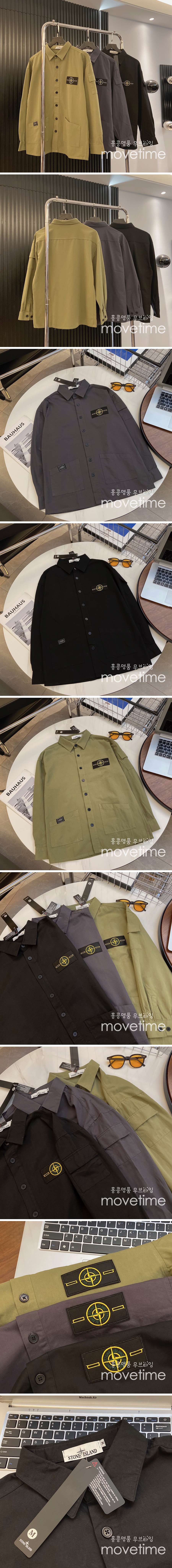 [홍콩명품.Stone Island] 스톤아일랜드 23SS 로고 남방 셔츠 (3컬러), BM4795, TOP, 온라인명품쇼핑몰,의류,무브타임사이트,인터넷쇼핑몰,해외직구