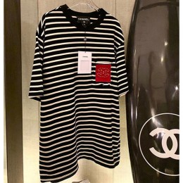 [홍콩명품.CHANEL] 샤넬 23SS 스트라이프 니트 반팔 티셔츠, BM4970, SG, 온라인명품쇼핑몰,의류,무브타임사이트,인터넷쇼핑몰,해외직구