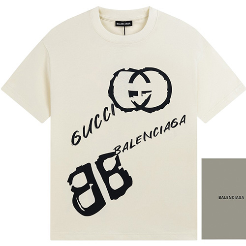 [홍콩명품.Gucci] 구찌 23SS 발렌시아가 콜라보 반팔 티셔츠 (2컬러), BM5294, SUN, 온라인명품쇼핑몰,의류,무브타임사이트,인터넷쇼핑몰,해외직구