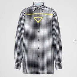 [홍콩명품,PRADA] 프라다 23SS 체크 셔츠 P448G 129G F0C5Z S 231, BM5536, ST, 온라인명품쇼핑몰,의류,무브타임사이트,인터넷쇼핑몰,해외직구