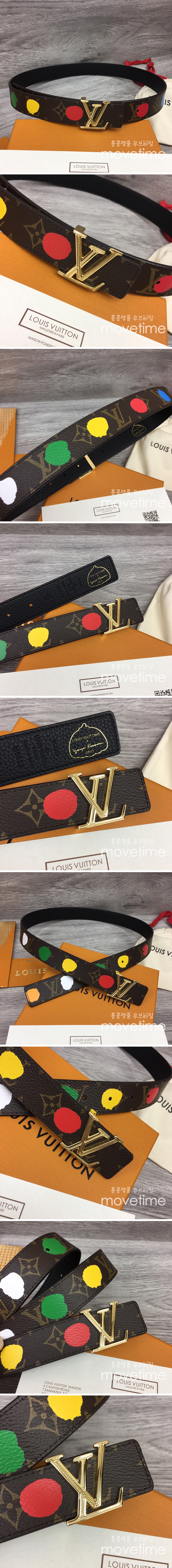 [홍콩명품.LOUIS VUITTON] 루이비통 23SS LV로고 골드버클 그래픽 프린트 가죽 벨트 30MM, BT664, 3.0cm, X1, 명품레플리카,명품쇼핑몰,의류,무브타임사이트,인터넷쇼핑몰,남자명품,해외직구