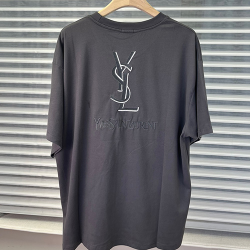 [홍콩명품.YSL] 입생로랑 23SS 로고 자수 반팔 티셔츠, BM5700, TOP, 명품쇼핑몰,의류,무브타임사이트,인터넷쇼핑몰,해외직구