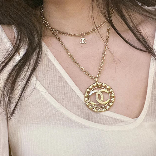 [홍콩명품.CHANEL] 샤넬 23SS CC로고 골드 목걸이, ET1230, SL, 홍콩명품쇼핑몰,무브타임,악세사리,잡화,생활용품