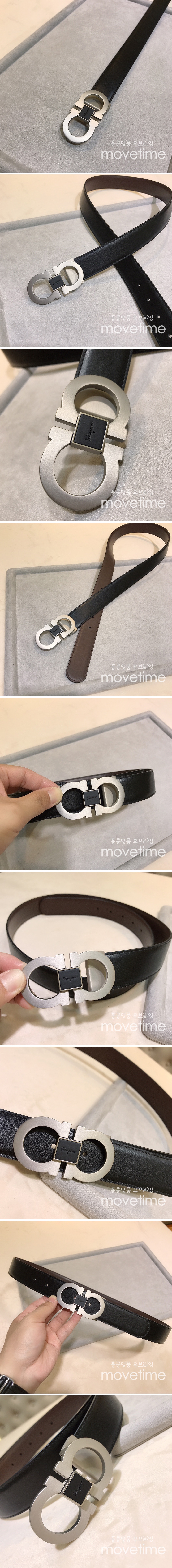 [홍콩명품.FERRAGAMO] 페레가모 23SS 간치니 리버서블 가죽 벨트 34MM (은장), BT715, 3.4cm, BRB, 명품레플리카,명품쇼핑몰,의류,무브타임사이트,인터넷쇼핑몰,남자명품,해외직구