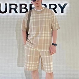 [홍콩명품.Burberry] 버버리 23SS 체크 반팔티 + 쇼츠 상하의 세트 (2컬러), BM6668, AGG, 홍콩명품쇼핑몰,인터넷명품,온라인명품사이트,해외명품,해외직구