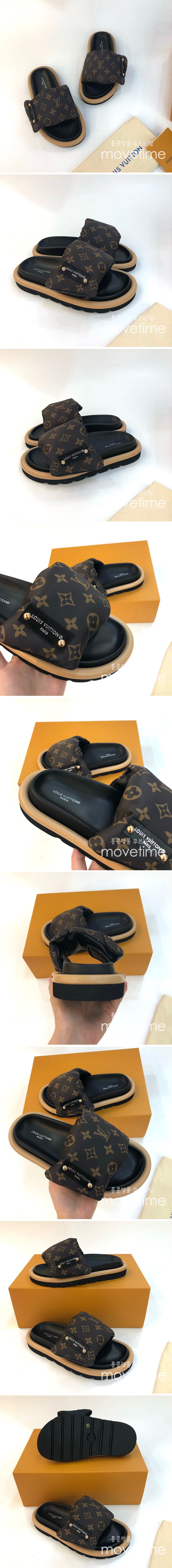 [홍콩명품.LOUIS VUITTON] 루이비통 23SS 풀 필로우 컴포트 뮬 슬리퍼 1AAEBX, SE1756, PMD, 무브타임사이트,인터넷명품쇼핑몰,남자명품,슈즈,신발